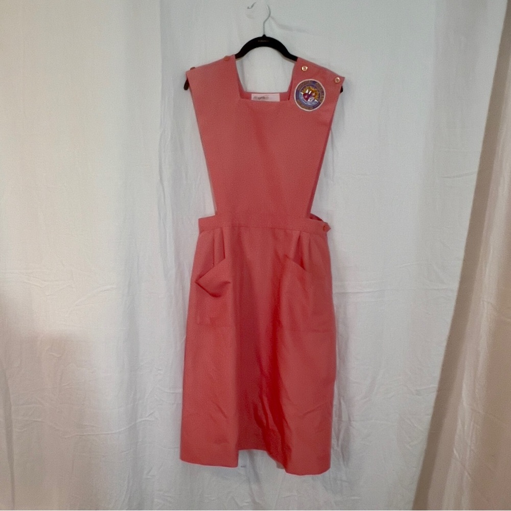 Vtg Angelica Hospital Auxiliary Member Uniform Dress sz 36 Candy Striper Costume